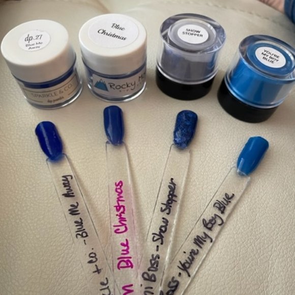 Mini Dip Bundle - I've Got the Blues - Mani Boss, Sparkle & Co, & Rocky Mountain - Picture 14 of 16